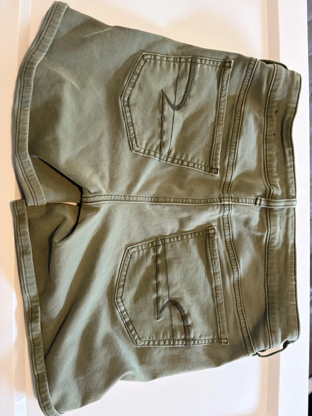 American Eagle Outfitters Olive Green Stretch Shorts